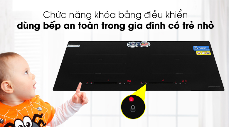 Bếp từ đôi lắp âm Kocher DI-669