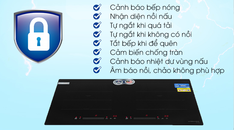Bếp từ đôi lắp âm Kocher DI-669
