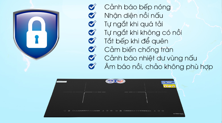 Bếp từ đôi lắp âm Kocher DI-616