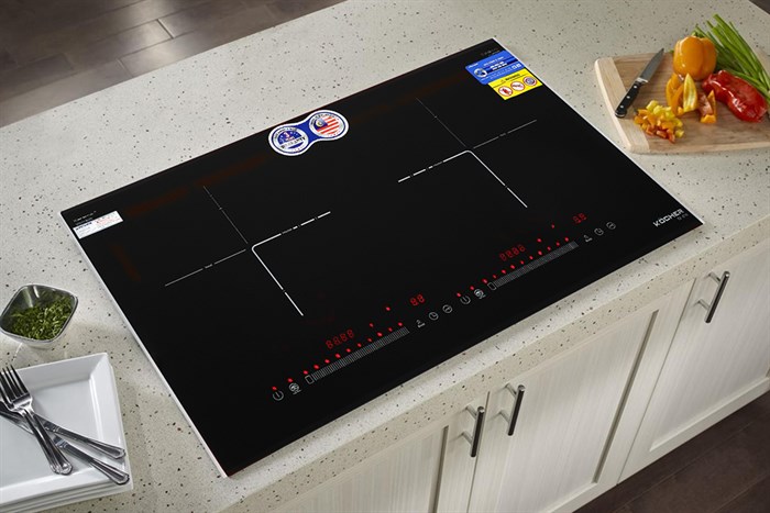 Bếp từ đôi lắp âm Kocher DI-616 Màu Đen