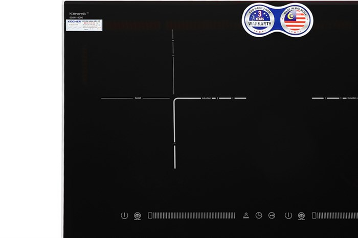 Bếp từ đôi lắp âm Kocher DI-616 Màu Đen