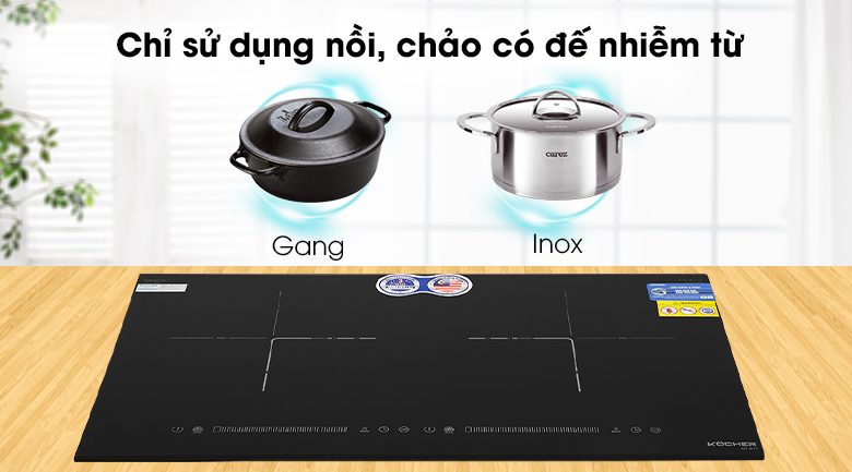 Loại nồi Bếp từ đôi Kocher DI-616