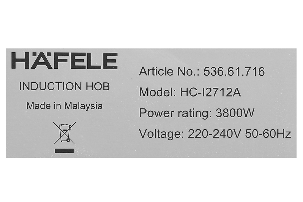 Siêu thị bếp từ đôi lắp âm Hafele HC-I2712A (536.61.716)