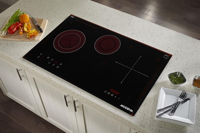 Bếp từ hồng ngoại 3 vùng nấu lắp âm Modena BK 1731 Màu Đen