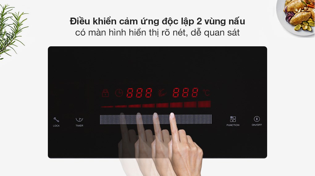 Bếp từ đôi lắp âm Junger CEJ-201-II