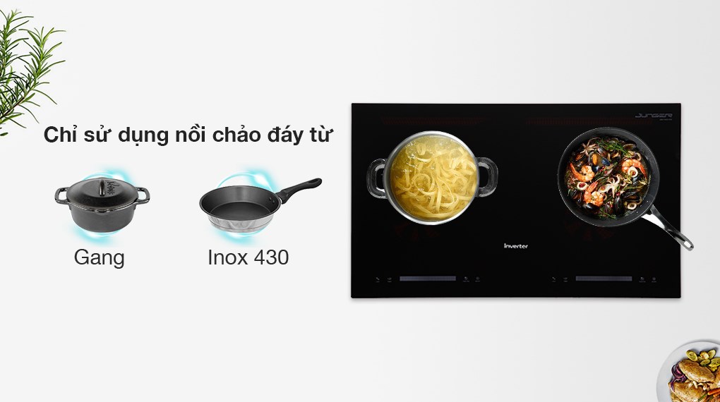 Bếp từ đôi lắp âm Junger CEJ-201-II