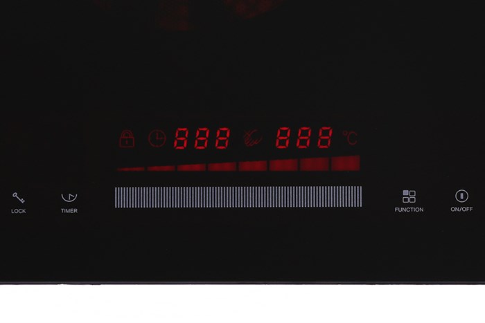 Bếp từ đôi lắp âm Junger CEJ-201-II Màu Đen