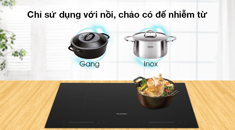 Kén nồi - Bếp từ đôi Junger CEJ-201-II