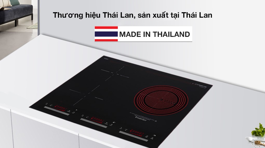 Bếp từ hồng ngoại 3 vùng nấu âm Junger CEJ-300-IIF 5400W - 12
