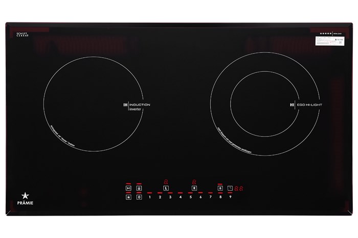 Bếp từ hồng ngoại lắp âm Pramie 2101 Màu Đen