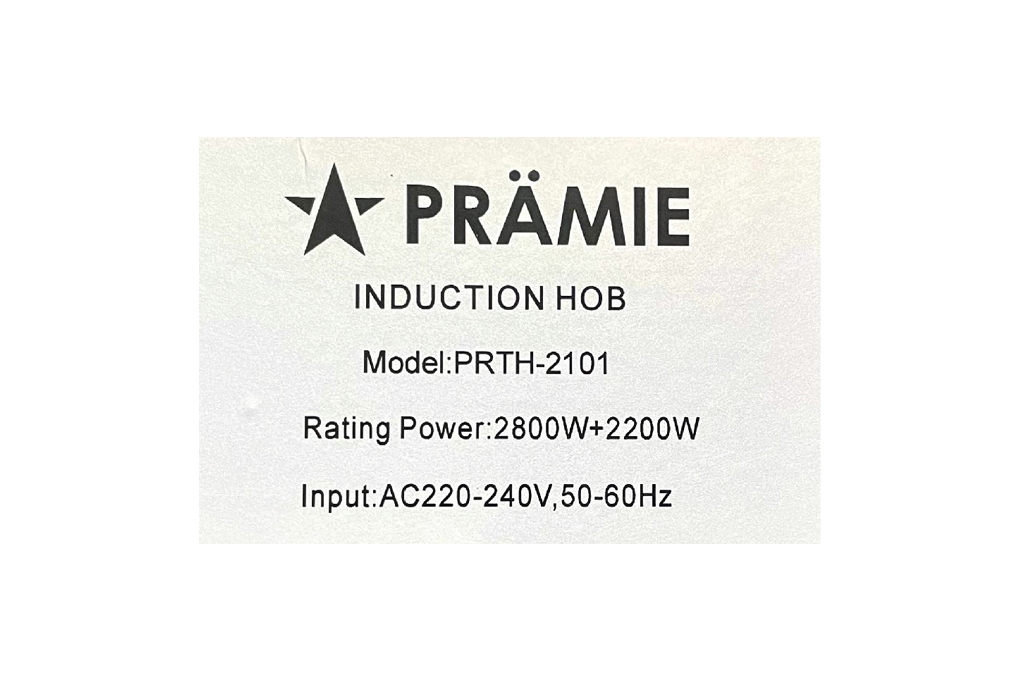Bếp từ hồng ngoại lắp âm Pramie 2101 Màu Đen