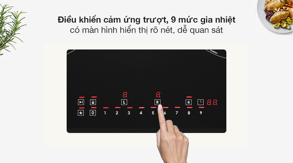 Bếp từ đôi lắp âm Pramie 2201