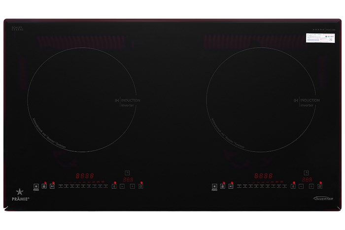 Bếp từ đôi âm Pramie 2205 5200W Màu Đen