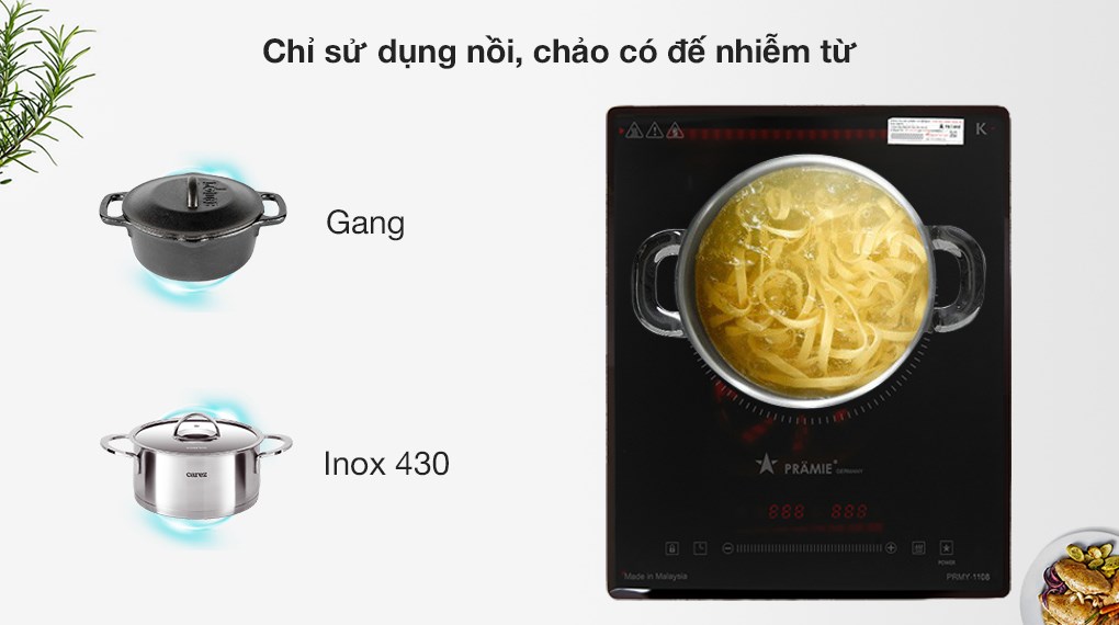 Bếp từ đơn lắp âm Pramie 1108