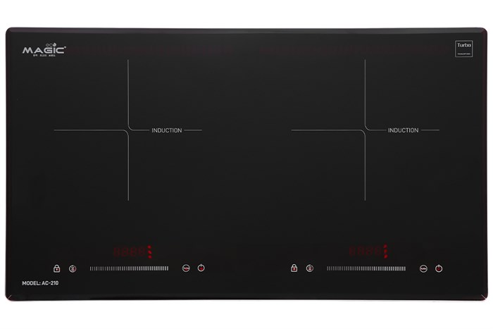 Bếp từ đôi lắp âm Magic Eco AC-210 Màu Đen