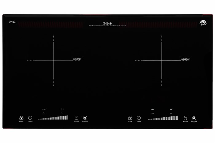 Bếp từ đôi Iruka I-22 Màu Đen