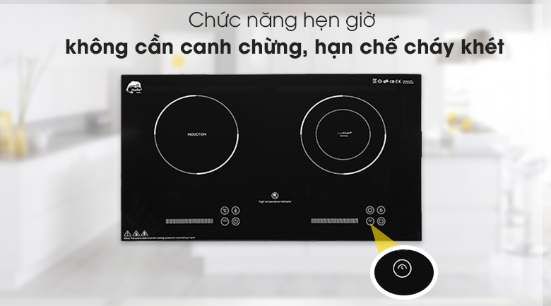 Chức năng hẹn giờ của Bếp từ hồng ngoại Iruka I-20N