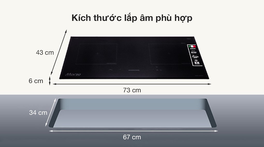 Bếp từ đôi lắp âm Sunhouse MMB9988