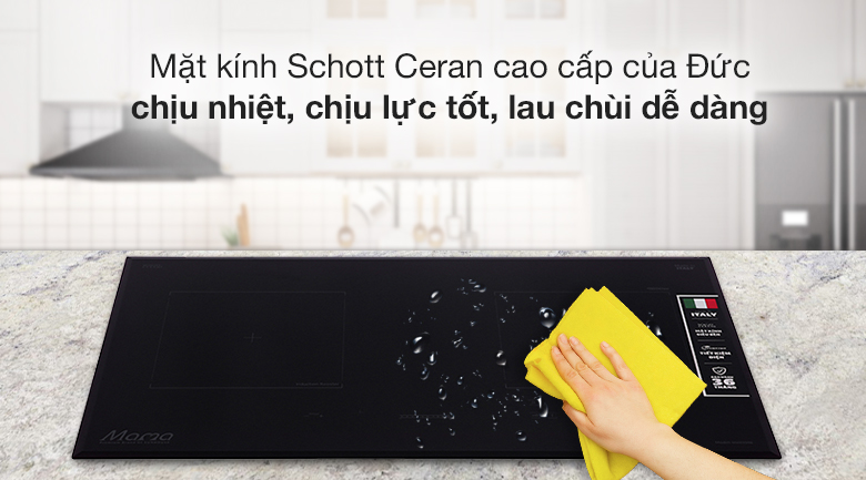 Chất liệu mặt kính của Bếp từ đôi Sunhouse MMB9988