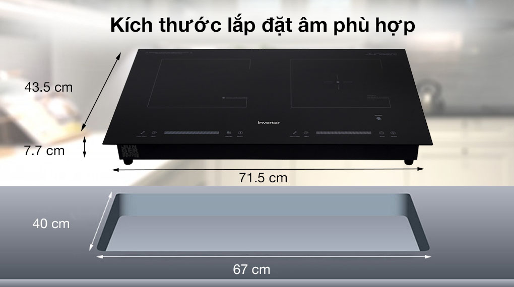 Bếp từ hồng ngoại lắp âm Junger NKD-20