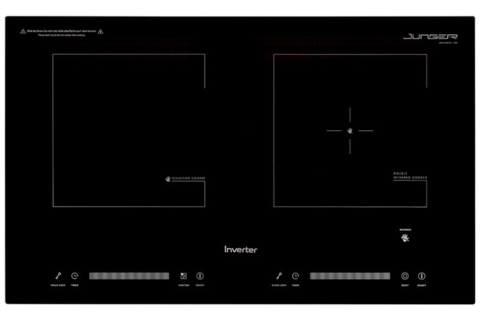 Bếp từ hồng ngoại lắp âm Junger NKD-20 Màu Đen