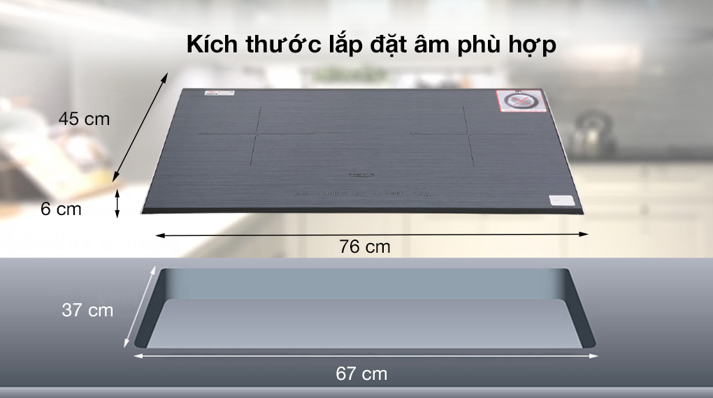 Bếp từ đôi lắp âm Chef's EH - DIH888E