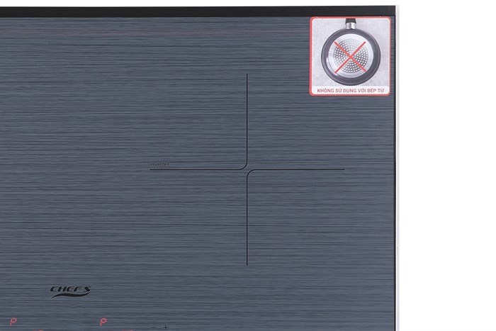 Bếp từ đôi lắp âm Chef's EH - DIH888E Màu Bạc Inox