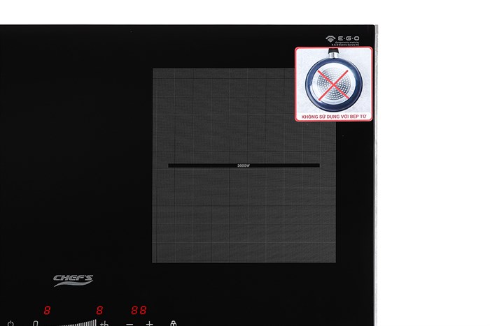 Bếp từ đôi lắp âm Chef's EH - DIH328 Màu Đen