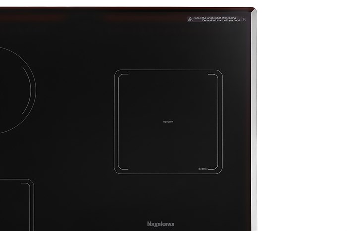 Bếp từ hồng ngoại 3 vùng nấu lắp âm Nagakawa NAG1253M Màu Đen