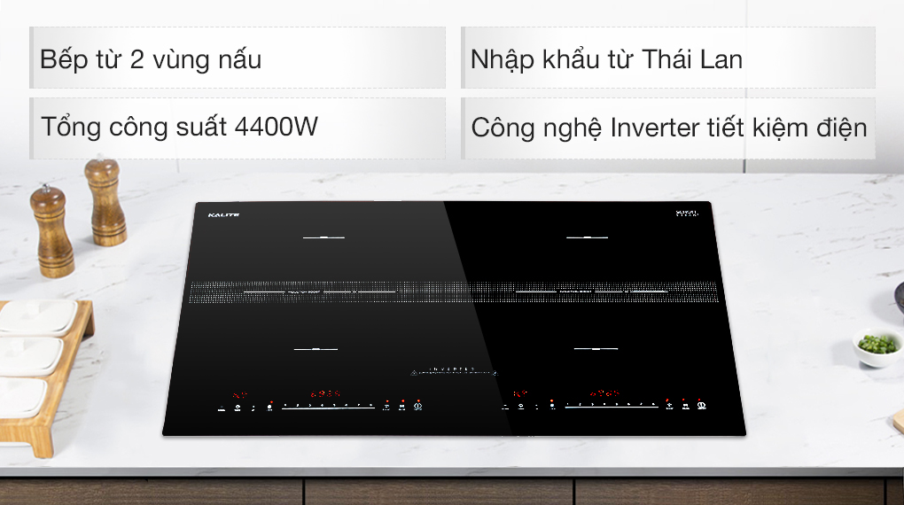 Bếp từ đôi lắp âm Kalite KL-3900
