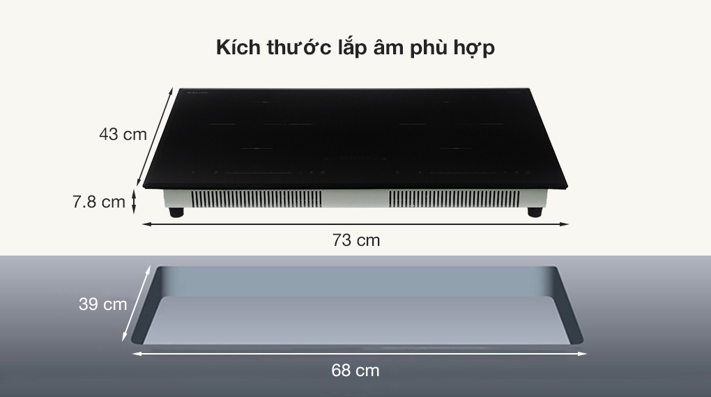 Bếp từ đôi lắp âm Kalite KL-3900