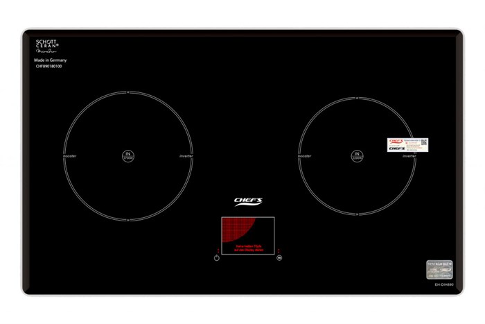 Bếp từ đôi Chef's EH-DIH890 Màu Đen