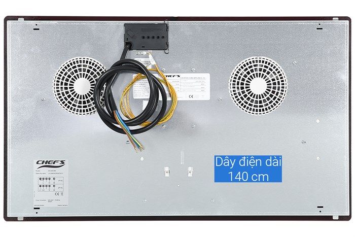 Bếp từ đôi lắp âm Chef's EH-DIH366 Màu Đen