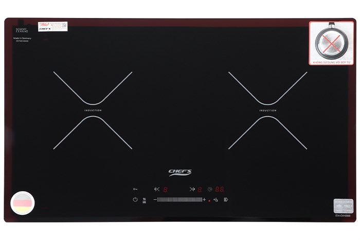 Bếp từ đôi lắp âm Chef's EH-DIH366 Màu Đen