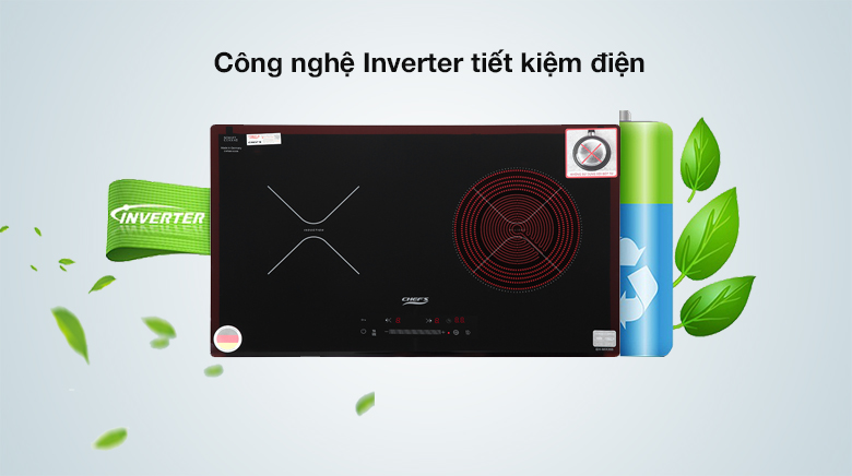 Inverter - Bếp từ hồng ngoại Chef's EH-MIX366