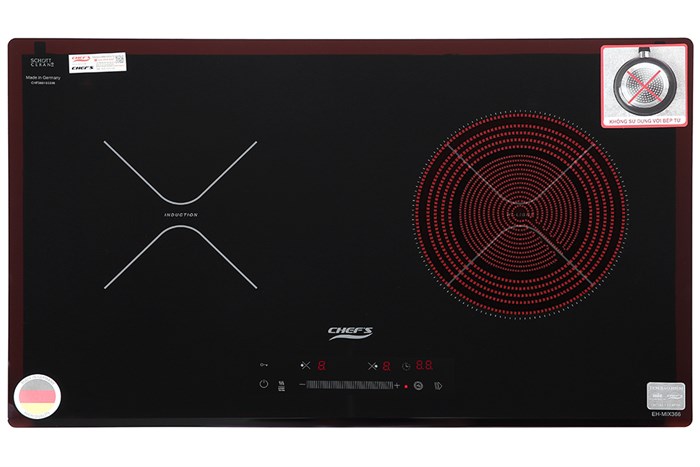 Bếp từ hồng ngoại Chef's EH-MIX366 Màu Đen