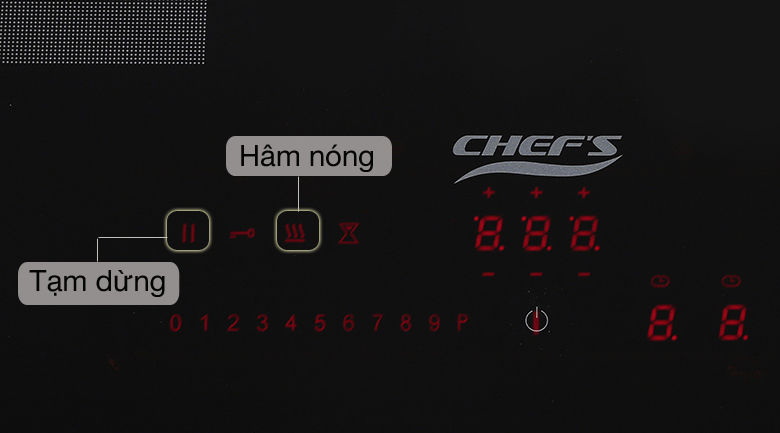 Tiện ích - Bếp từ đôi lắp âm Chef's EH-DIH666