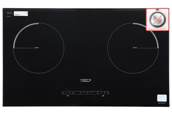 Bếp từ đôi lắp âm Chef's EH-DIH333 Màu Đen