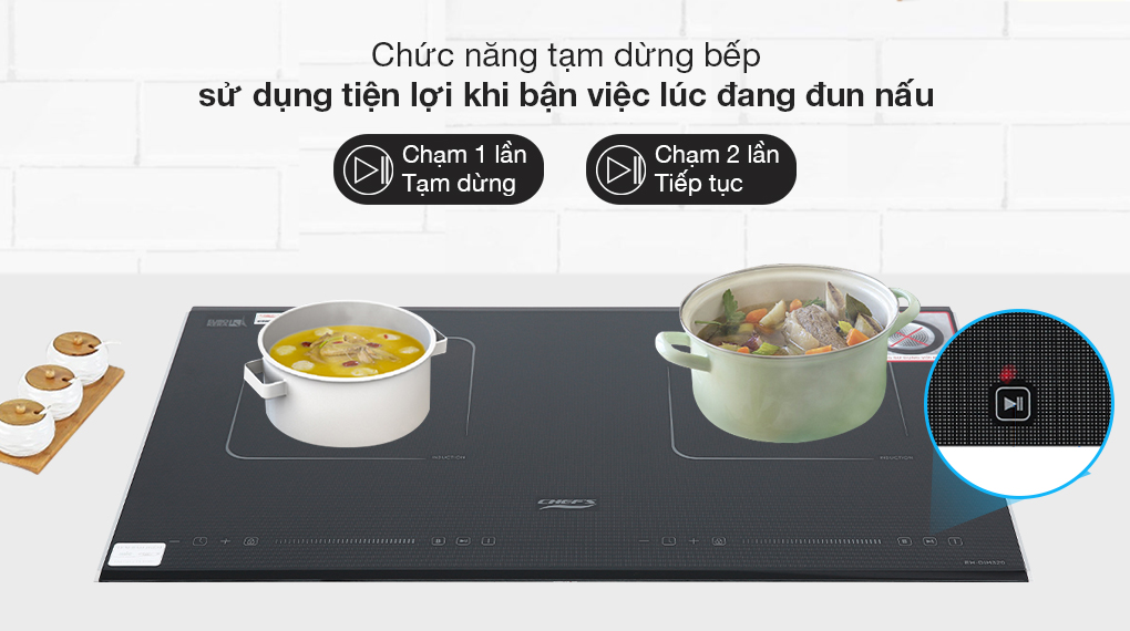 Bếp từ đôi lắp âm Chef's EH-DIH320