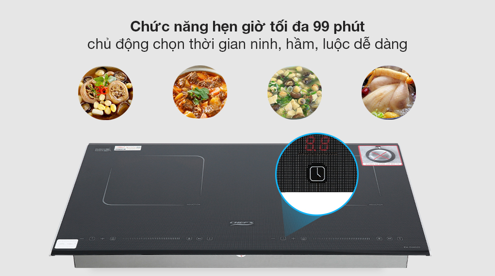 Bếp từ đôi lắp âm Chef's EH-DIH320
