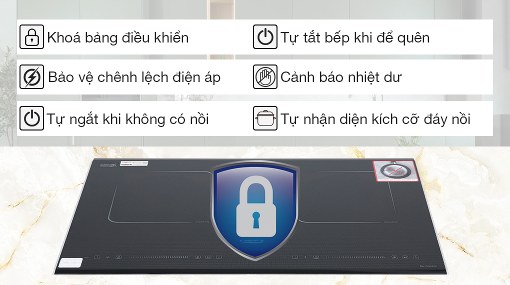 Bếp từ đôi lắp âm Chef's EH-DIH320
