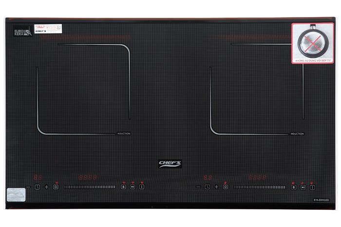Bếp từ đôi lắp âm Chef's EH-DIH320 Màu Đen