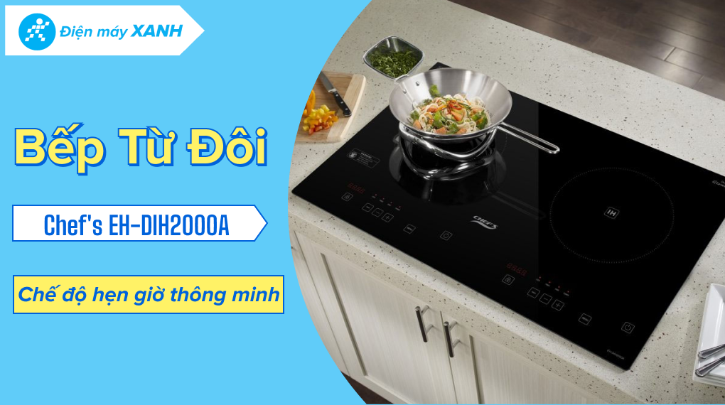 Bếp từ đôi lắp âm Chef's EH-DIH2000A