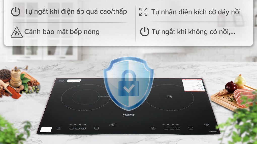 Bếp từ hồng ngoại lắp âm Chef's EH-MIX2000A