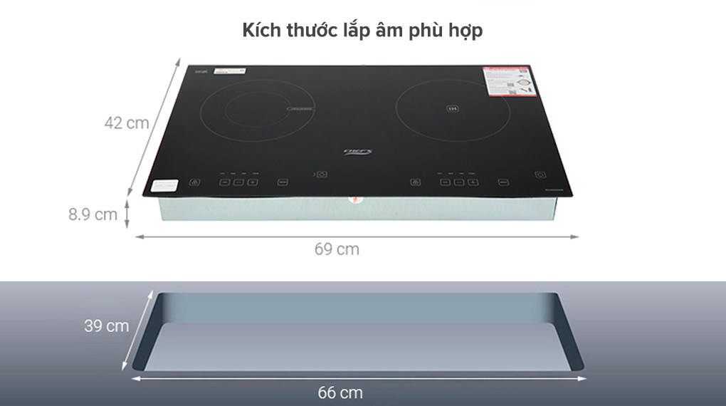 Bếp từ hồng ngoại lắp âm Chef's EH-MIX2000A