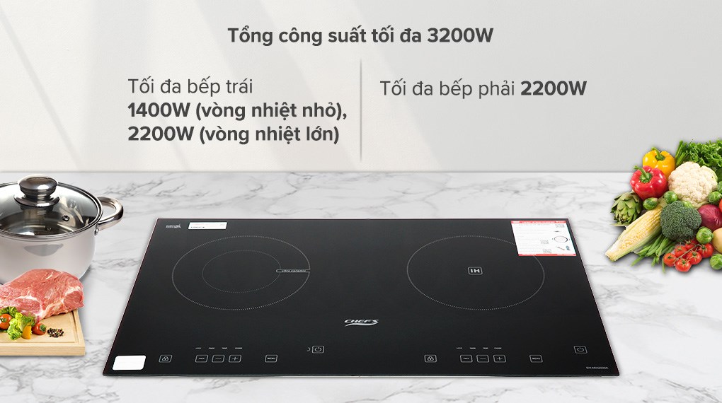 Bếp từ hồng ngoại lắp âm Chef's EH-MIX2000A