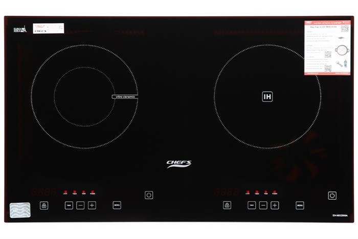 Bếp từ hồng ngoại lắp âm Chef's EH-MIX2000A Màu Đen