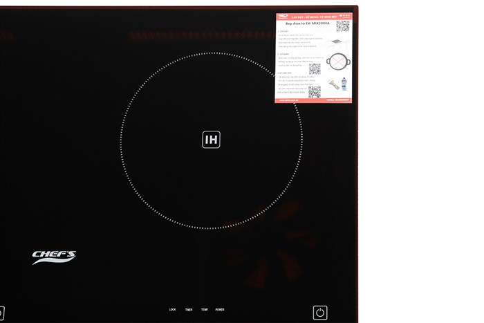 Bếp từ hồng ngoại lắp âm Chef's EH-MIX2000A Màu Đen