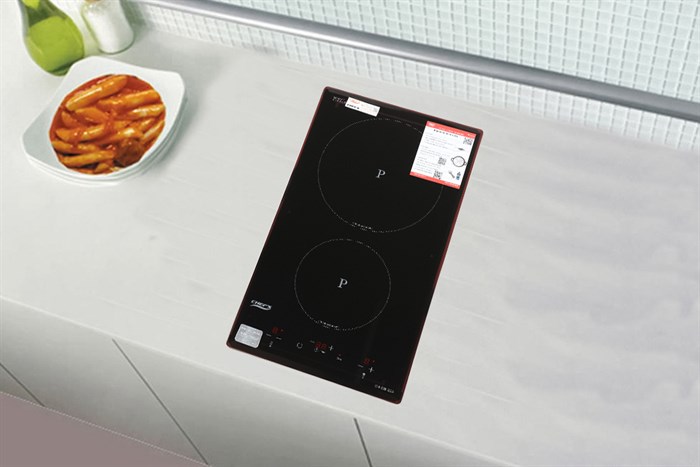 Bếp từ đôi lắp âm Domino Chef's EH - DIH32A Màu Đen