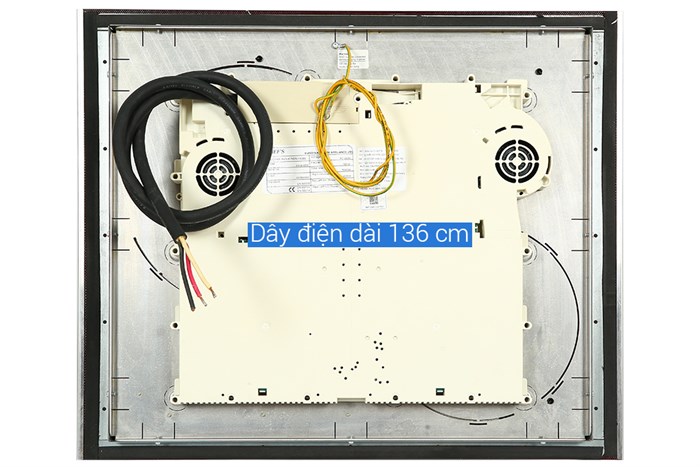 Bếp từ 3 vùng nấu lắp âm Chef's EH-IH555 Màu Đen